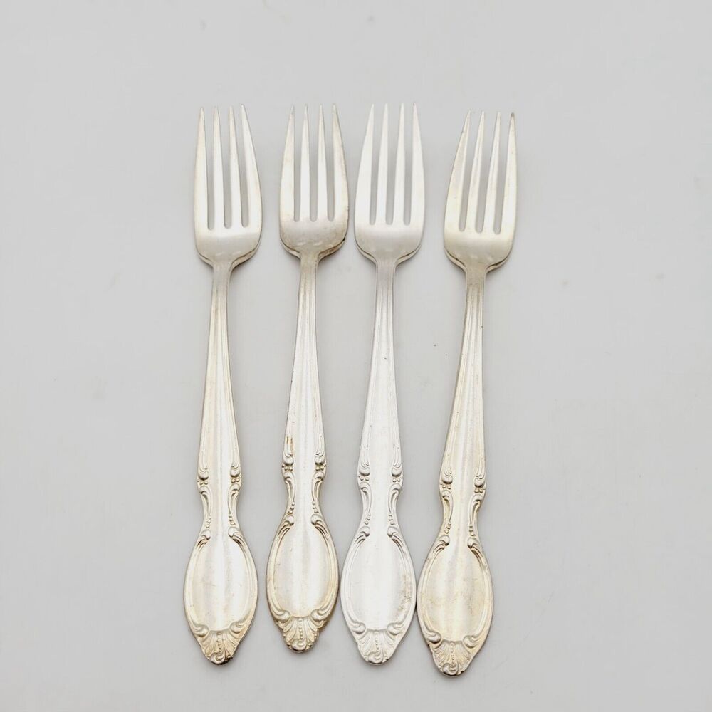 Rogers Bros International Silverplate Set 4 Dinner Forks 1959 REFLECTION 1847
